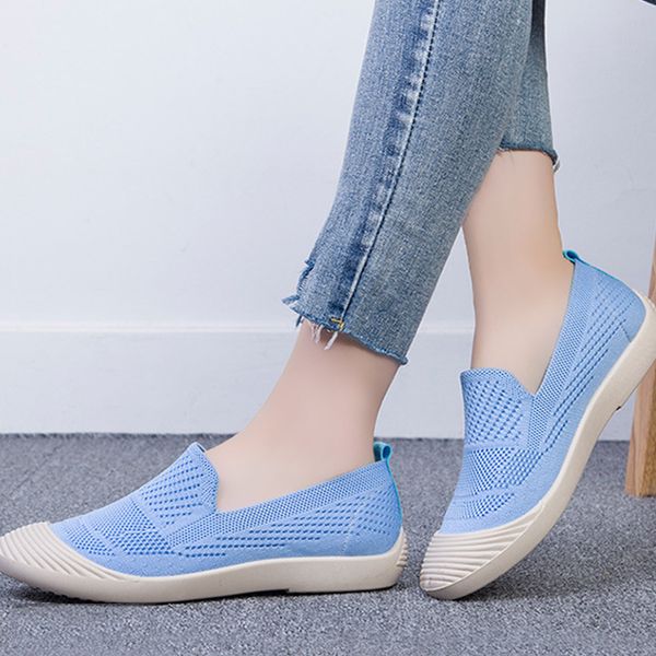 women slip on flat shoes ladies breathable knitting light rubber casual shoes woman soft comfort fashion shoe female non-slip, Black
women slip on flat shoes ladies breathable knitting light rubber casual shoes woman soft comfort fashion shoe female non-slip, Black