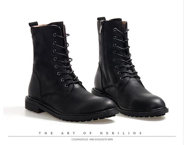men's winter warm high boos black genuine cow leather casual boots leather martin boots
men's winter warm high boos black genuine cow leather casual boots leather martin boots