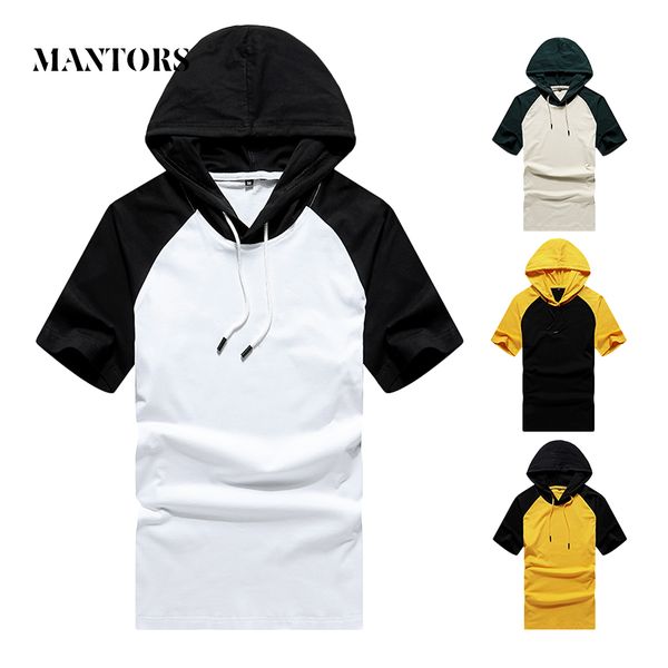 summer men casual t-shirts solid patchwork hooded tees shirt 2020 new male short sleeve streetwear hoodies tracksuit tshirt, White;black
summer men casual t-shirts solid patchwork hooded tees shirt 2020 new male short sleeve streetwear hoodies tracksuit tshirt, White;black