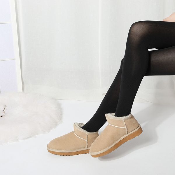 women shoes boots natural fur ankle boots slip on fashion snow non-slip rubber soles winter genuine leather, Black
women shoes boots natural fur ankle boots slip on fashion snow non-slip rubber soles winter genuine leather, Black