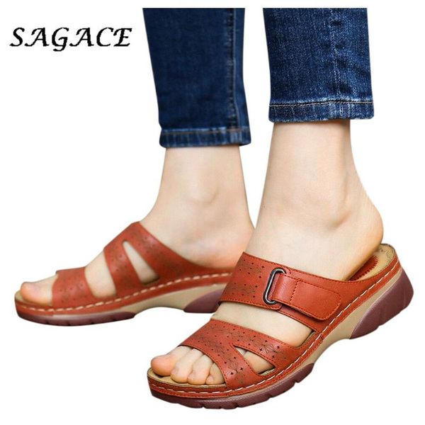 sagace vintage women summer wedges sandals hollow thick heel sandals comfortable slip on slippers beach shoes female slippers, Black
sagace vintage women summer wedges sandals hollow thick heel sandals comfortable slip on slippers beach shoes female slippers, Black