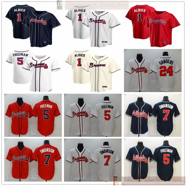 2020 new seasons baseball 1 ozzie albies jerseys stitched nk 24 deion sanders 5 freddie an 7 dansby swanson jerseys white blue red, Blue;black
2020 new seasons baseball 1 ozzie albies jerseys stitched nk 24 deion sanders 5 freddie an 7 dansby swanson jerseys white blue red, Blue;black