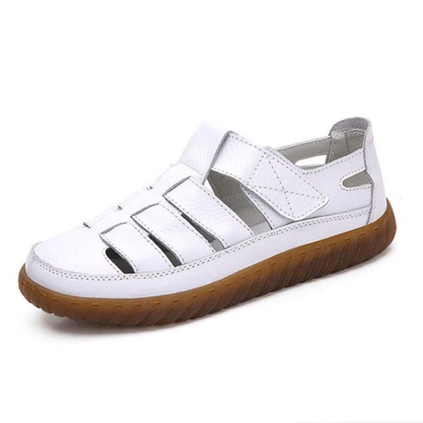 2020 summer thick bottom genuine leather hole shoes soft bottom retro handmade sandals for women's beach cutout flat shoes, Black
2020 summer thick bottom genuine leather hole shoes soft bottom retro handmade sandals for women's beach cutout flat shoes, Black