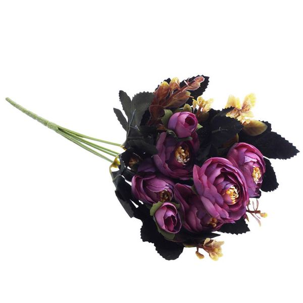 1 bouquet 9 head artificial silk cloth fake flowers leaf peony floral home wedding party decor purple
1 bouquet 9 head artificial silk cloth fake flowers leaf peony floral home wedding party decor purple