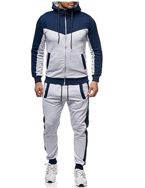 mens designer hooded tracksuits patchwork long sleeve zipper cardigan coats and sweatpants autumn casual men 2 piece sets, Gray
mens designer hooded tracksuits patchwork long sleeve zipper cardigan coats and sweatpants autumn casual men 2 piece sets, Gray
