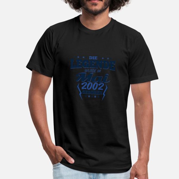 2002 mair 18 birthday the legend t shirt men designs cotton s-3xl male gift funny spring natural shirt
2002 mair 18 birthday the legend t shirt men designs cotton s-3xl male gift funny spring natural shirt