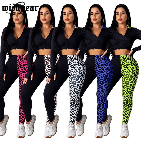 леопардовый лоскутная tracksuit фитнес спортивный hooded zipper up топы штабелях jogger брюки осень activewear соответствующие наборы, Gray
леопардовый лоскутная tracksuit фитнес спортивный hooded zipper up топы штабелях jogger брюки осень activewear соответствующие наборы, Gray