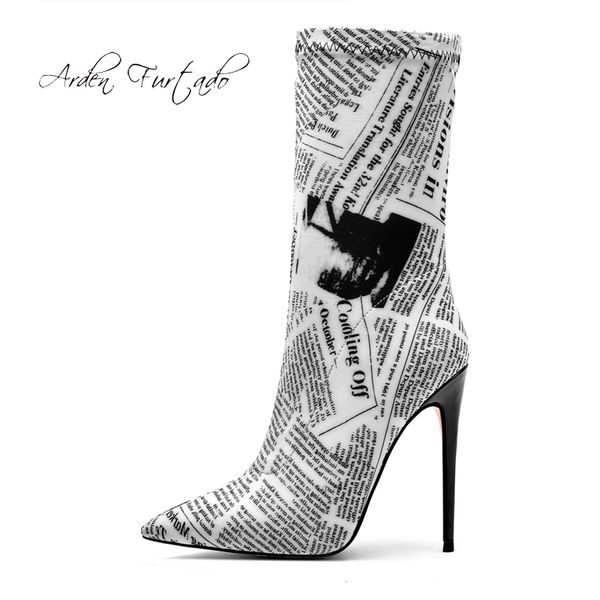 arden furtado 2020 spring autumn stilettos heels pointed toe fashion newspaper boots large size striped slip on mid-claf booties, Black
arden furtado 2020 spring autumn stilettos heels pointed toe fashion newspaper boots large size striped slip on mid-claf booties, Black