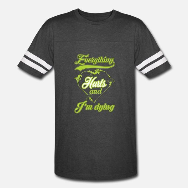 everything hurts and i am dying t shirt men loose cotton o-neck solid color loose basic spring autumn trend