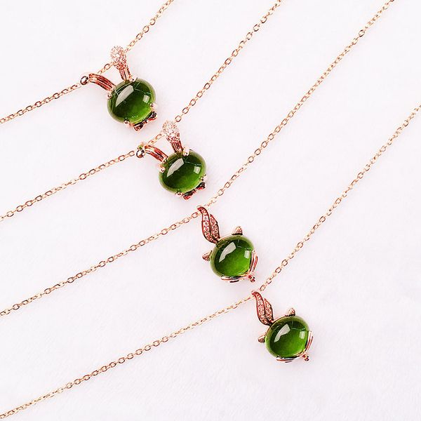 unique zircon opal green necklace cymophane natural stone lucky bag pendant clavicle chain blue crystal key pendants, Silver
unique zircon opal green necklace cymophane natural stone lucky bag pendant clavicle chain blue crystal key pendants, Silver