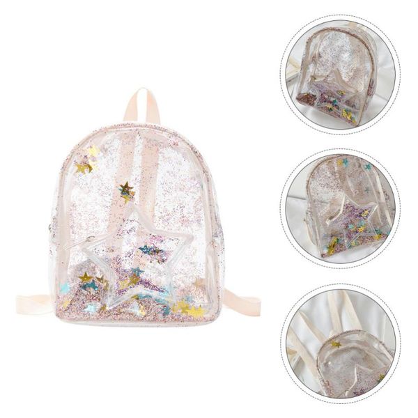 1pc fashion schoolbag transparent quicksand backpack student backpack for kids, Silver
1pc fashion schoolbag transparent quicksand backpack student backpack for kids, Silver