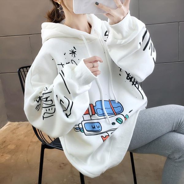 super fire womens autumn and winter 2020 new korean version student loose plush thick hooded coat ins trend, Black
super fire womens autumn and winter 2020 new korean version student loose plush thick hooded coat ins trend, Black