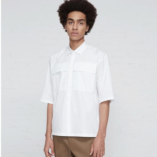 s-5xl 2020 men's clothing gd hair stylist fashion summer short sleeved shirt work clothes male plus size singer costumes, White;black
s-5xl 2020 men's clothing gd hair stylist fashion summer short sleeved shirt work clothes male plus size singer costumes, White;black