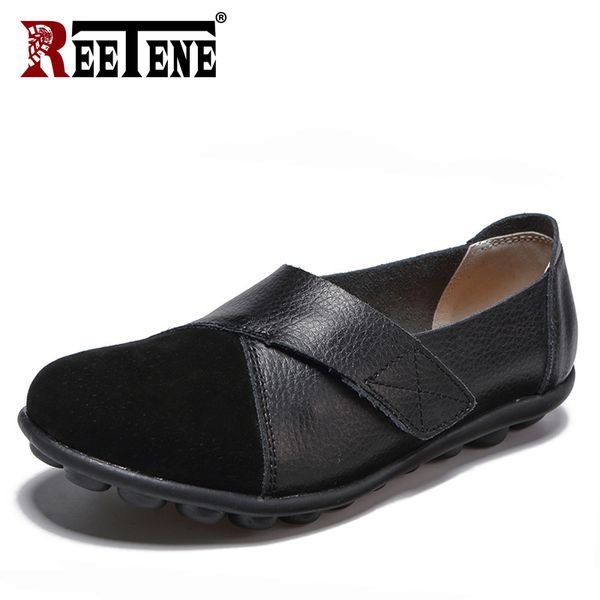 reetene leather casual shoes women slip on flat shoes for women soft comfort oxford women's loafers big size, Black
reetene leather casual shoes women slip on flat shoes for women soft comfort oxford women's loafers big size, Black