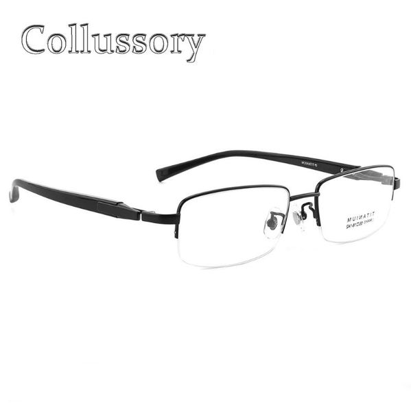 pure titanium eyeglasses frames men optical eyewear prescription reading computer goggles brand designer semi rim, Black
pure titanium eyeglasses frames men optical eyewear prescription reading computer goggles brand designer semi rim, Black