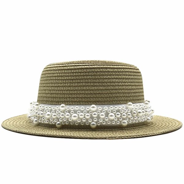 wide brim hats summer flat sun for women chapeau feminino straw hat panama style cappelli side with pearl beach bucket cap girl e, Blue;gray
wide brim hats summer flat sun for women chapeau feminino straw hat panama style cappelli side with pearl beach bucket cap girl e, Blue;gray