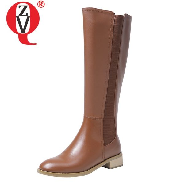 zvq winter new fashion knee high boots outside comfortable mid heels round toe genuine leather zip women shoes drop shipping, Black
zvq winter new fashion knee high boots outside comfortable mid heels round toe genuine leather zip women shoes drop shipping, Black