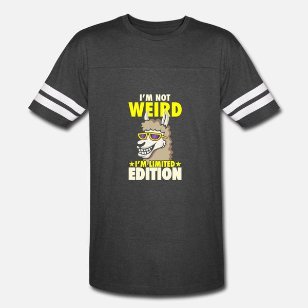 я m не weird i m limited edition смешные llama тенниска мужчины создают 100% хлопок s-xxxl шаблон фитнес смешной весна осень свободное рубаш