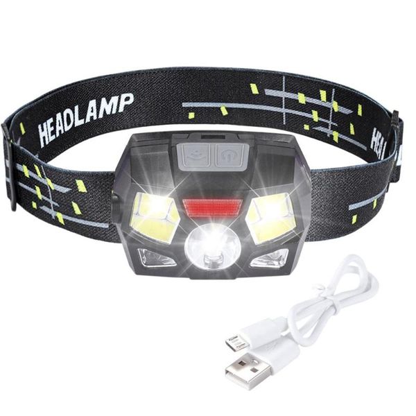 headlamp rechargeable with usb, motion sensor ultra bright 200 lumen led+cob work headlight, 5 light modes waterproof
headlamp rechargeable with usb, motion sensor ultra bright 200 lumen led+cob work headlight, 5 light modes waterproof