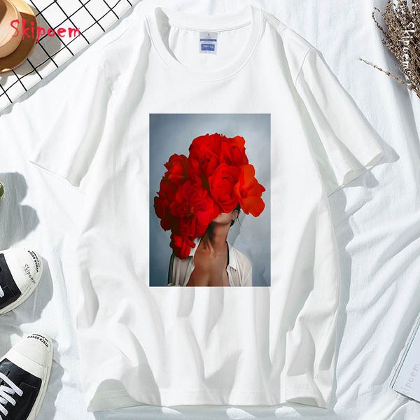 fashion nordic art red flowers harajuku aesthetics t shirt women vintage short sleeve plus size cotton tees streetwear
fashion nordic art red flowers harajuku aesthetics t shirt women vintage short sleeve plus size cotton tees streetwear