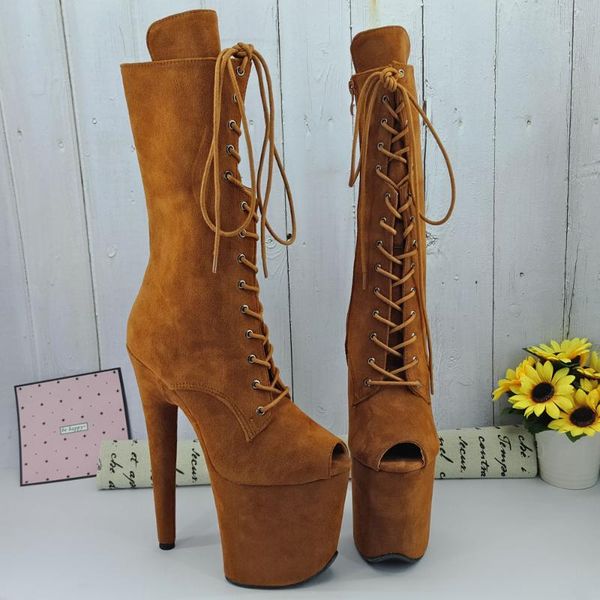 boots leecabe dark brown suede 20cm/8inches pole dancing high heel platform open toe dance, Black
boots leecabe dark brown suede 20cm/8inches pole dancing high heel platform open toe dance, Black