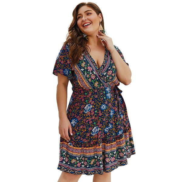 plus size v-neck print oversized dress maxi floor length wrap empire waist boho floral flowy dress
plus size v-neck print oversized dress maxi floor length wrap empire waist boho floral flowy dress