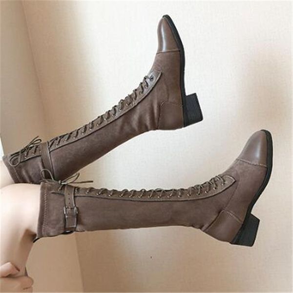 boots high long women autumn winter warm cross tied square toe elastic knee black khaki
boots high long women autumn winter warm cross tied square toe elastic knee black khaki