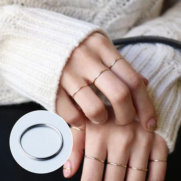mocanie fashion new 925 sterling silver geometric round circle stackable slim ring for women simple ring fine jewelry brincos, Golden;silver
mocanie fashion new 925 sterling silver geometric round circle stackable slim ring for women simple ring fine jewelry brincos, Golden;silver
