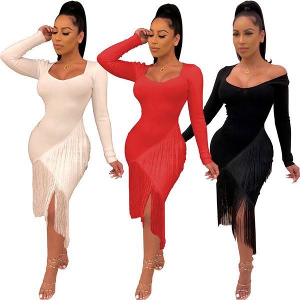 sexy knit patry платья женские сплошной цвет v шеи кисточкой тонкий платье осень hollow с длинным рукавом женские платья bodycon, White;black
sexy knit patry платья женские сплошной цвет v шеи кисточкой тонкий платье осень hollow с длинным рукавом женские платья bodycon, White;black