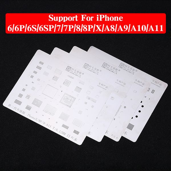 нержавеющая сталь ic chip bga реболлинга трафарет для 8p 7p 7 6s 6sp 6p 6 материнских плат cpu реболлинга тарелка инструменты для ремонта
нержавеющая сталь ic chip bga реболлинга трафарет для 8p 7p 7 6s 6sp 6p 6 материнских плат cpu реболлинга тарелка инструменты для ремонта