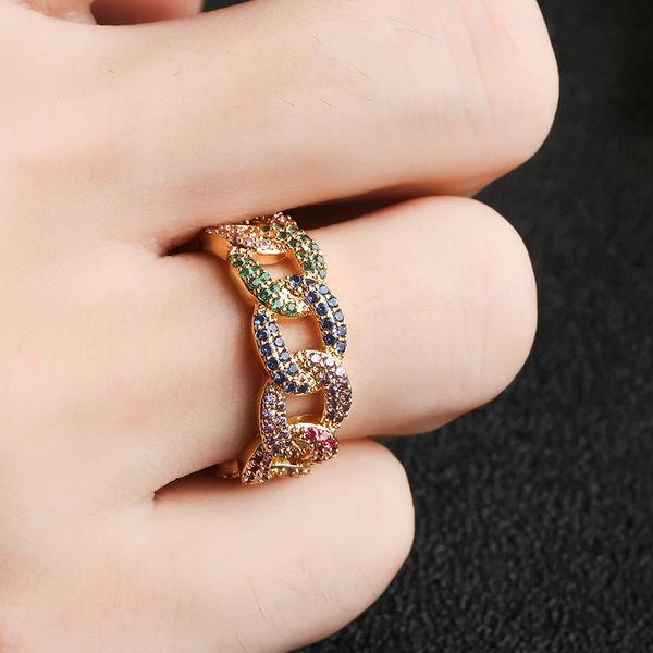 2020 new gold copper cubic zirconia colorful chain rings women fashion cute jewelry for women gift multiple models rings, Golden;silver
2020 new gold copper cubic zirconia colorful chain rings women fashion cute jewelry for women gift multiple models rings, Golden;silver