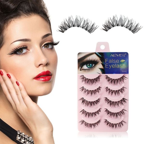 5 pairs/pack false eyelashes solid natural black long sparse cross fake eye lashes extensions maquiagem makeup tools8290265
5 pairs/pack false eyelashes solid natural black long sparse cross fake eye lashes extensions maquiagem makeup tools8290265