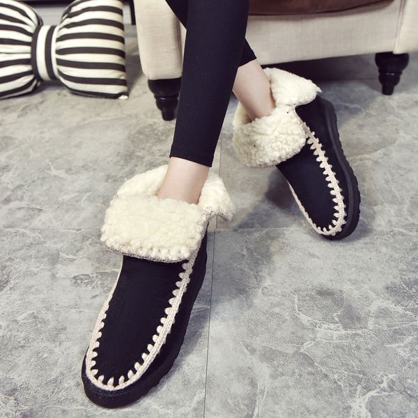 women's trendy fashion new inner snow boots women's lamb wool all-in-one hand hook line tube warm boots, Black
women's trendy fashion new inner snow boots women's lamb wool all-in-one hand hook line tube warm boots, Black
