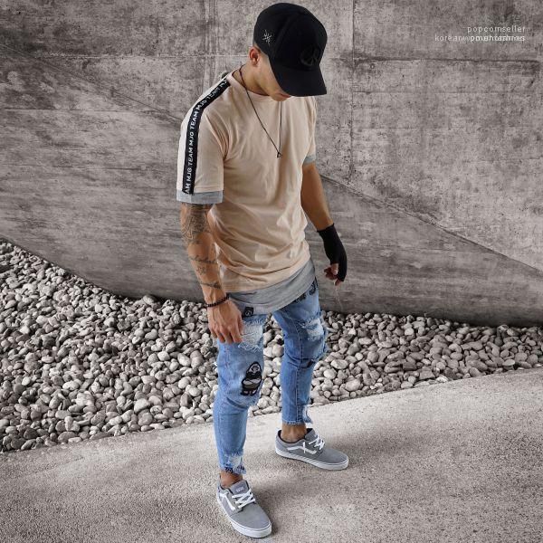 new designer slim fit jean pants pantalones mens autumn 19ss jeans biker ripped spring, Blue
new designer slim fit jean pants pantalones mens autumn 19ss jeans biker ripped spring, Blue