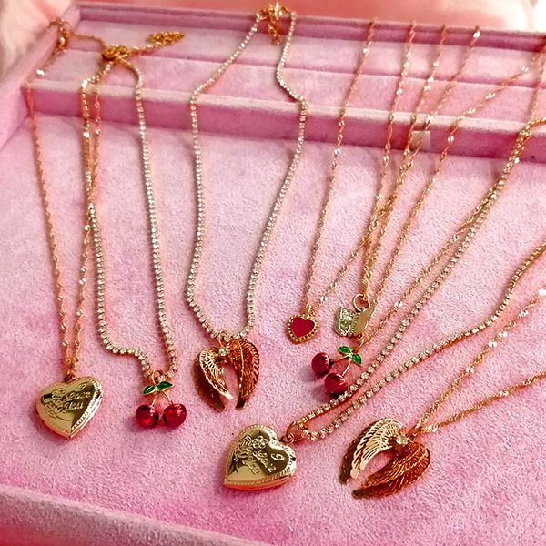 flatfoosie gold color heart-shaped pendant necklace for women fashion crystal clavicle chain new design jewelry friendship gift, Silver
flatfoosie gold color heart-shaped pendant necklace for women fashion crystal clavicle chain new design jewelry friendship gift, Silver