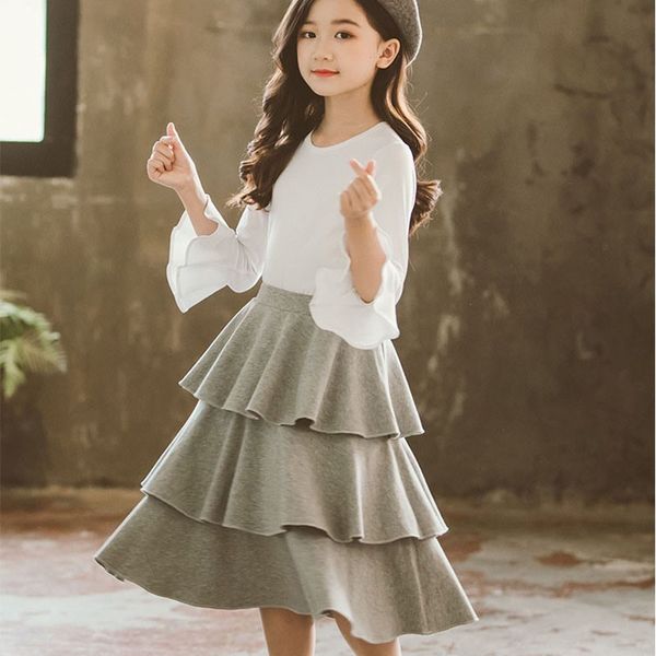 cotton school big girl clothing sets 2020 autumn spring suit teen little girl skirts set outfit children t shirts and long skirt, White
cotton school big girl clothing sets 2020 autumn spring suit teen little girl skirts set outfit children t shirts and long skirt, White