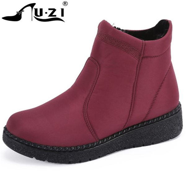 big size 35-42 women winter comfortable snow boots waterproof cloth thick plush keep warm mother cotton shoes woman botas mujer, Black
big size 35-42 women winter comfortable snow boots waterproof cloth thick plush keep warm mother cotton shoes woman botas mujer, Black