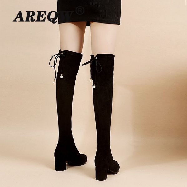 slim fit elastic flock over the knee boots women shoes 2020 autumn winter ladies high heel overknee long thigh high botas, Black
slim fit elastic flock over the knee boots women shoes 2020 autumn winter ladies high heel overknee long thigh high botas, Black