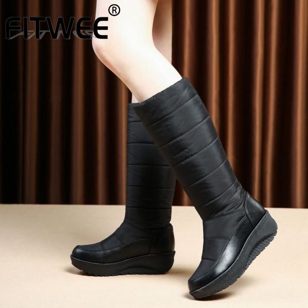 boots fitwee ladies knee high snow keep warm fur wedges metal decoration rhinestone footwear size 35-44, Black
boots fitwee ladies knee high snow keep warm fur wedges metal decoration rhinestone footwear size 35-44, Black