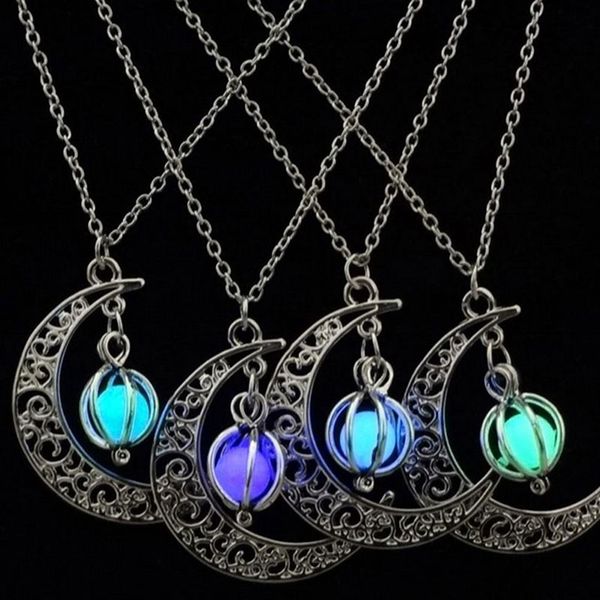 new fashion moon glowing necklace gem charm jewelry women pendant hollow luminous stone pendant necklace gifts, Silver
new fashion moon glowing necklace gem charm jewelry women pendant hollow luminous stone pendant necklace gifts, Silver