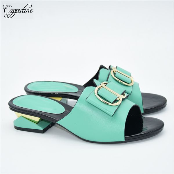 elegant lady water green slippers african women's medium heel casual design shoes 86-3 heel height 4cm, Black
elegant lady water green slippers african women's medium heel casual design shoes 86-3 heel height 4cm, Black