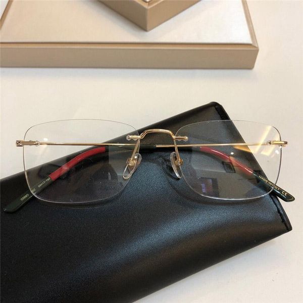 2020 new fashion luxury designer optical glasses 0399o square frameless glasses trend simple style eyewear come, White;black
2020 new fashion luxury designer optical glasses 0399o square frameless glasses trend simple style eyewear come, White;black