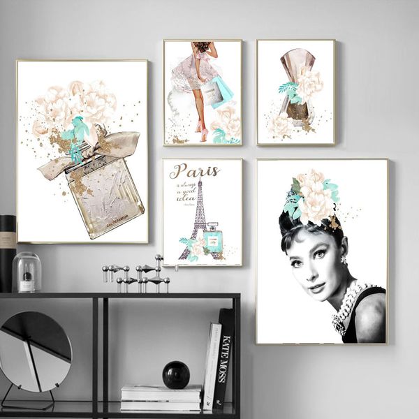flower fashion paris girl perfume book wall art canvas painting nordic posters and prints wall pictures for living room decor
flower fashion paris girl perfume book wall art canvas painting nordic posters and prints wall pictures for living room decor