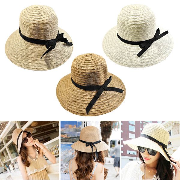 women straw hat foldable wide brim bow knot casual sun cap for summer tc21, Blue;gray
women straw hat foldable wide brim bow knot casual sun cap for summer tc21, Blue;gray