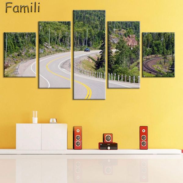 canvas wall art poster home decor living room 5 pieces european sunset highway cityscape paintings hd prints pictures framework
canvas wall art poster home decor living room 5 pieces european sunset highway cityscape paintings hd prints pictures framework