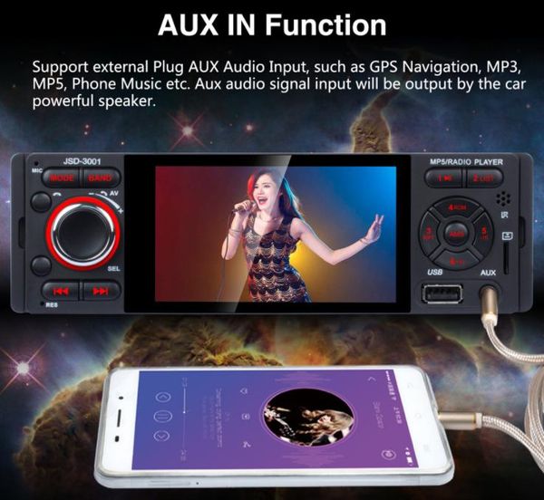 20шт сенсорный экран bluetooth car radio 1 din зеркало link стерео аудио mp5 видео плеер usb mp3 tf jsd-3001
20шт сенсорный экран bluetooth car radio 1 din зеркало link стерео аудио mp5 видео плеер usb mp3 tf jsd-3001