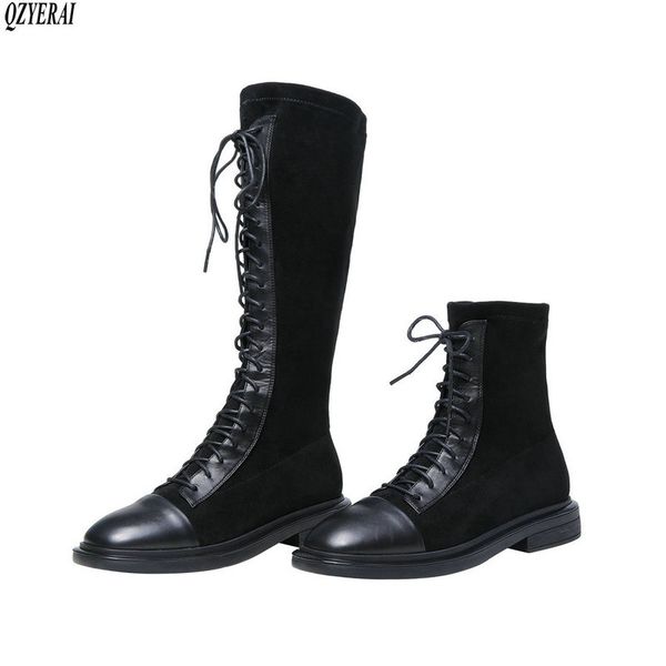 qzyerai the knee boots genuine leather black female boots women's cowhide women's shoes size 35-39
qzyerai the knee boots genuine leather black female boots women's cowhide women's shoes size 35-39