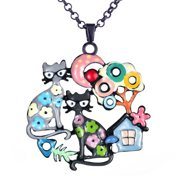 women necklace women's handmade charm animal cat pendant necklace costume fashion enamel alloy jewellery wholesale necklaces, Silver
women necklace women's handmade charm animal cat pendant necklace costume fashion enamel alloy jewellery wholesale necklaces, Silver
