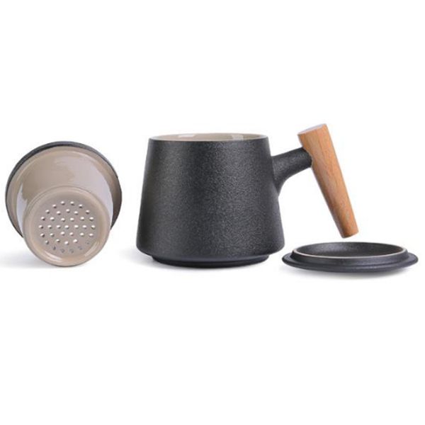coffee cup with lid separate filter cup ceramic office water with handle gift matte black
coffee cup with lid separate filter cup ceramic office water with handle gift matte black