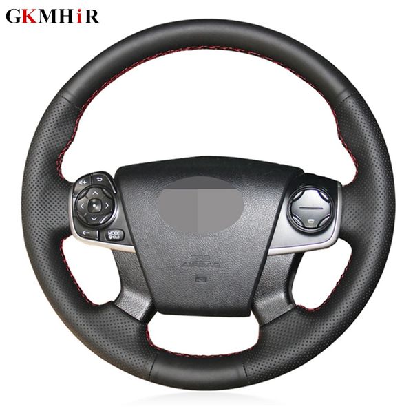black genuine leather diy hand-stitched car steering wheel cover for toyota camry 2012 2013 2014
black genuine leather diy hand-stitched car steering wheel cover for toyota camry 2012 2013 2014